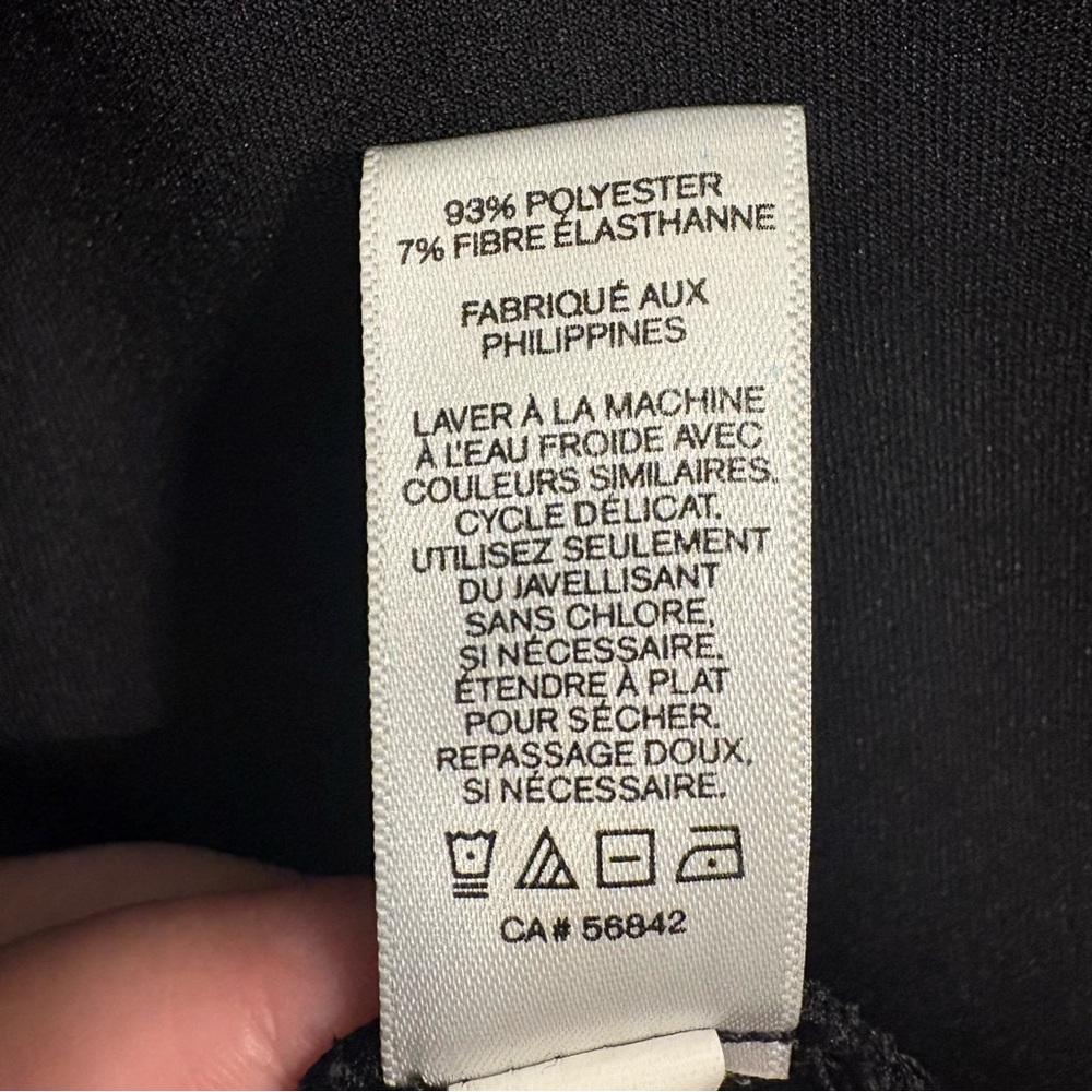 Express Black Asymmetrical Hem Zip-Back‎ Crop Top Women’s Medium Sleveless - Picture 4 of 5